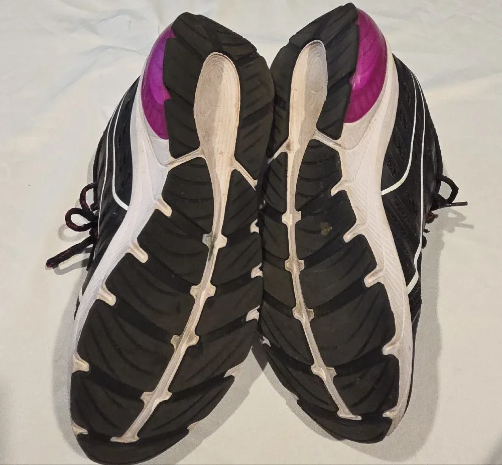 Puma Black Sneakers with Pink Accents